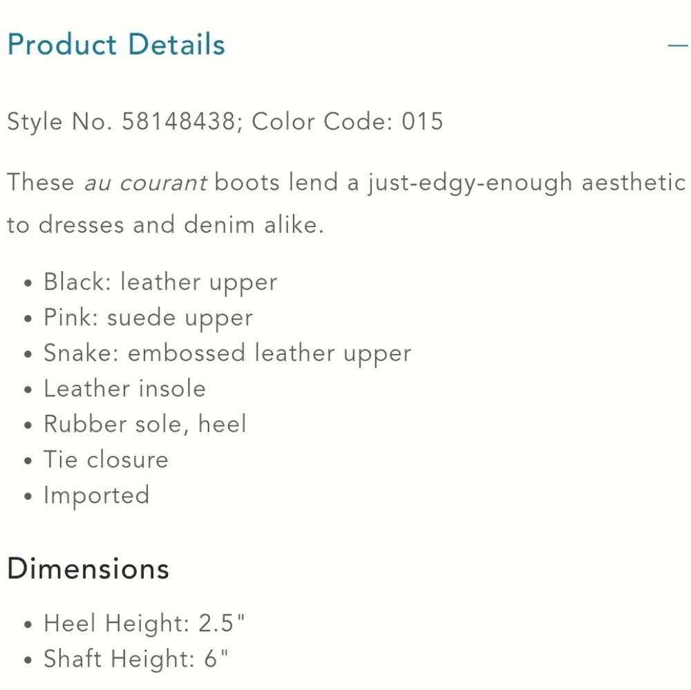 Anthropologie Shane Lace-up Boots- embossed snake - Picture 5 of 12